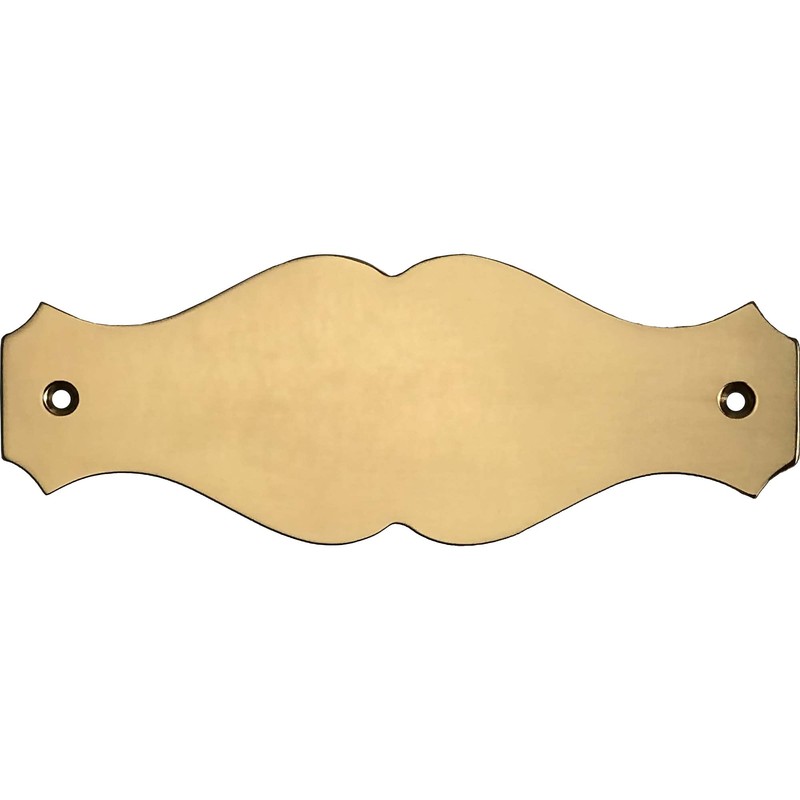 Curved Brass Plaque with Engraving