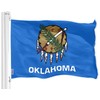 G128 Oklahoma OK State Flag | 3x5 Ft | LiteWeave