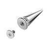 200 Sets Silver Cone Spikes Multiple Sizes Screw Back Studs