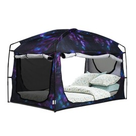 Bed Tent,Portable Privacy Sleeping Bed Canopy,Blackout 90% Drapes for Kids and Adult,Twin Size Indoor Space Tent with Breathable Large Mesh Windows