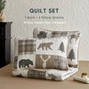 Wake In Cloud - Rustic Quilt Set, Cabin Lodge Christmas