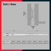 Kotarbau®® 1 pair (2 pieces) telescopic runners ball bearing mounted