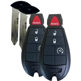 KEYXPRESS 2 Remote Key for 2014 2015 2016 2017 2018 Jeep Cherokee Fob 4 Buttons 4A GQ4-53T