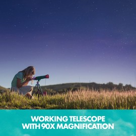 Educational Insights Nancy B's Science Club MoonScope Kids Telescope, STEM Toy, Gift for Boys & Girls, Ages 8+