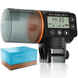 Measury Automatic Fish Feeder, Automatic Fish Feeding Up to 4 Times a Day - Fish Feeder