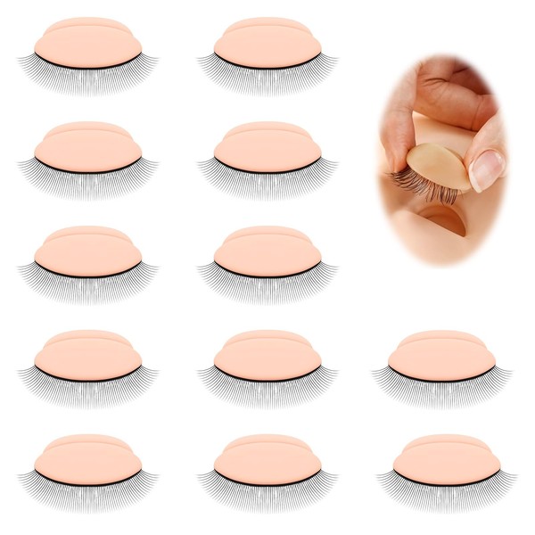 Single Layer Eyelashes 6 Pairs Replacement Eyelids for Mannequin Head