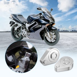 Alpha Rider Motorcycle Handlebar Risers,Aluminum Motorcycle Handle Hand Bar Bars Rising Clamp Forwards Back Move Mount Adapter Raiser Spacer for Honda VFR800 VTEC 2002 2PCS