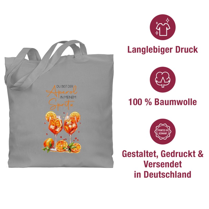 Shirtracer - Cotton Bag - Du bist der Aperol in