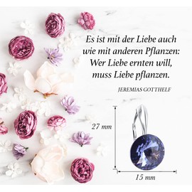 Rivoli 925 Silver Earrings Austrian Zirconia - Jewellery for Women and Girls - Drop Earrings Ideal for Gifts for Women Gift for Mother Wife Daughter, Sterling Silver, Crystal