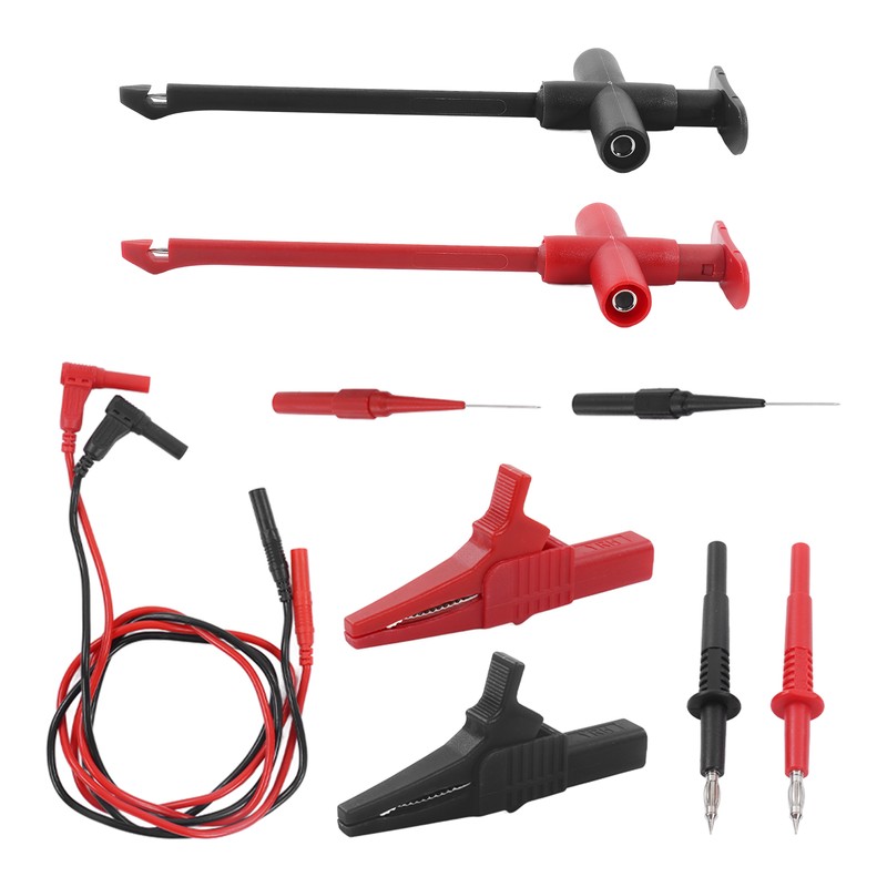 Multimeter Test Leads Kit Crocodile Clip Banana Plug Probe for