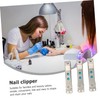 FOMIYES 3pcs Stainless Steel Nail Clippers Sturdy Trimming Tool for