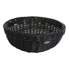 Westmark Mehrzweck-Korb, geeignet für Hotel und Gastronomie, Rund, Ø ca. 23 cm, Höhe: ca. 9 cm, Synthetikfaser, Saleen Edition, Schwarz, 02010319101