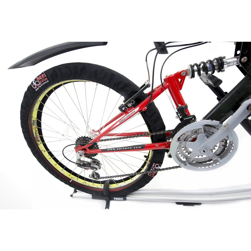 Wheel Wellies Men's Bicycle Wheel Covers - Black, One Size