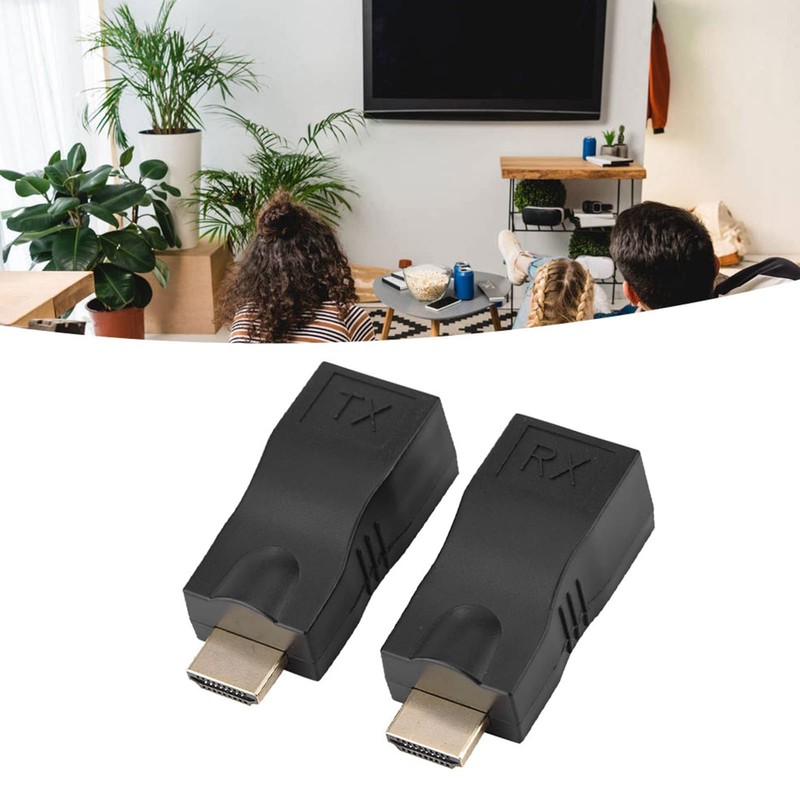 Ausla HDMI to RJ45 Extender, 2-Pack TX Transmitter and RX