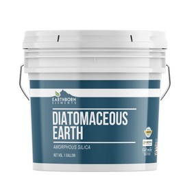 Earthborn Elements Diatomaceous Earth (1 Gallon), Resealable Bucket, Pure Freshwater Amorphous Silica