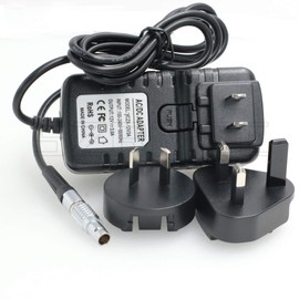 SZRMCC Straight 0B 2 Pin Male AC DC Power Adapter with US UK EU AU Plugs for Teradek Bolt SmallHD 503 703 Hollyland Cosmo 600 (Straight 2 Pin)