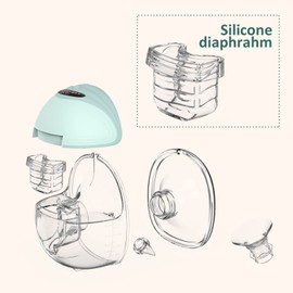 MomMed - Diafragma de silicona compatible con MomMed S18/S21 - Extractor de leche portátil, accesorios para extraer leche, bomba MomMed S18/S21 piezas de repuesto