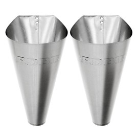 YARDBIRD Medium Poultry Restraining Cones, 2-Pack, Fits Poultry up to 8 Pounds, Galvanized Steel Material, Integrated Mounting Hole, Easy to Clean, 43650
