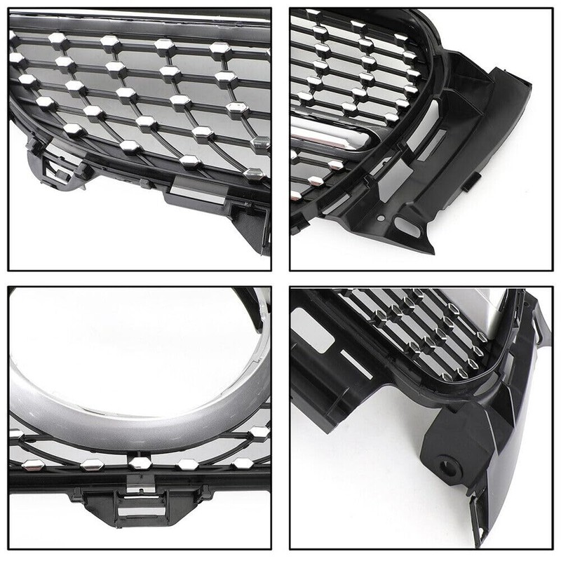 STSEV01 Front Bumper Grill Upper Grille Compatible with Mercedes W213