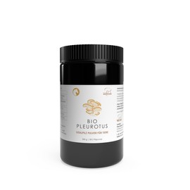 Pilze Wohlrab - Bio Pleurotus Pulver für Tiere, 300 g Mikrofeines Austernpilze Pulver - Höchste Bio-Qualität