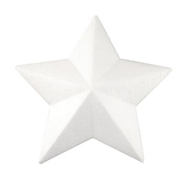 Polystyrene Star-Shaped 200mm (20cm) - Pack of 2 - Homemade Christmas Decorations for DIY Decoration DIY Wedding Decoration Christmas Tree Handmade Materials Pendant Accessories Styrofoam