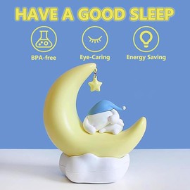 iFCOW Cute Anime Character LED Night Light for Room Desk Shelf Ornament Bedside Lamp for Teen Gifts