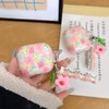 PIQIUZC Compatible with AirPods 4 Case, Cute Grace Pink Floral