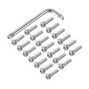 sourcing map M6x20mm Torx Security Machine Screw, 20pcs Pan Head