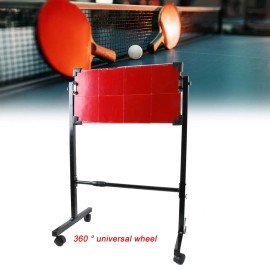 Unbranded 66x33cm Table Tennis Rebound Board Ping Pong Return Board w/ Wheels Self-study