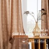 72 Inch Curtains,Sheer Semi Light Filtering Linen Terracotta Rust Boho