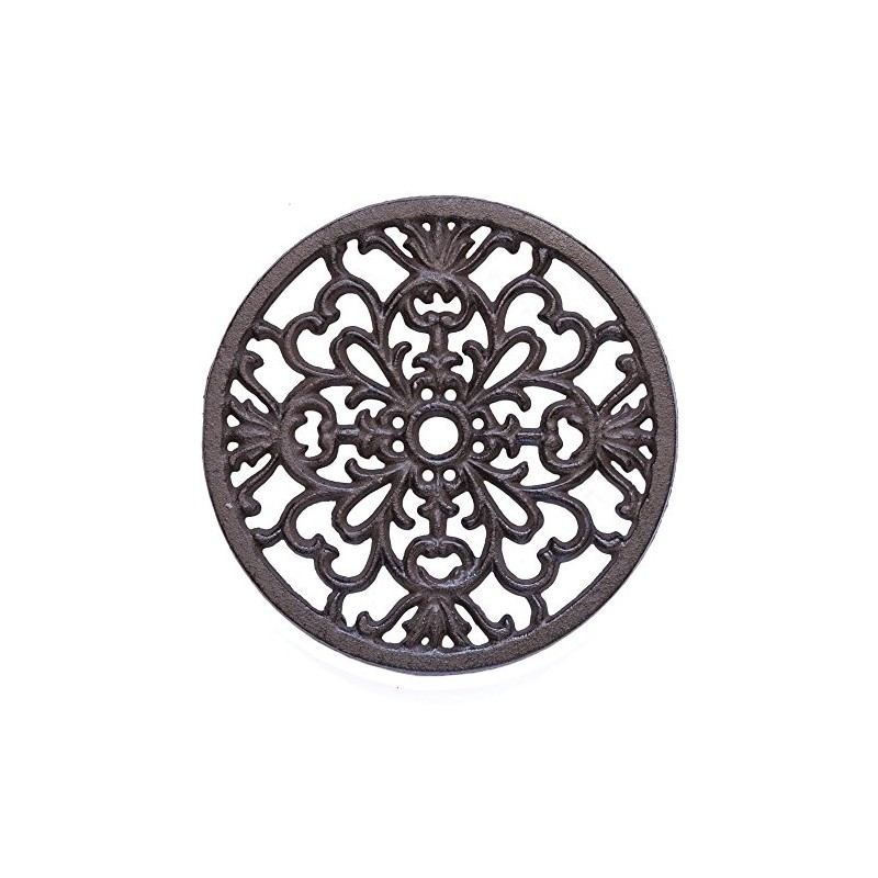 Marvells Cast Iron Decorative Round Circular Kitchen Trivet
