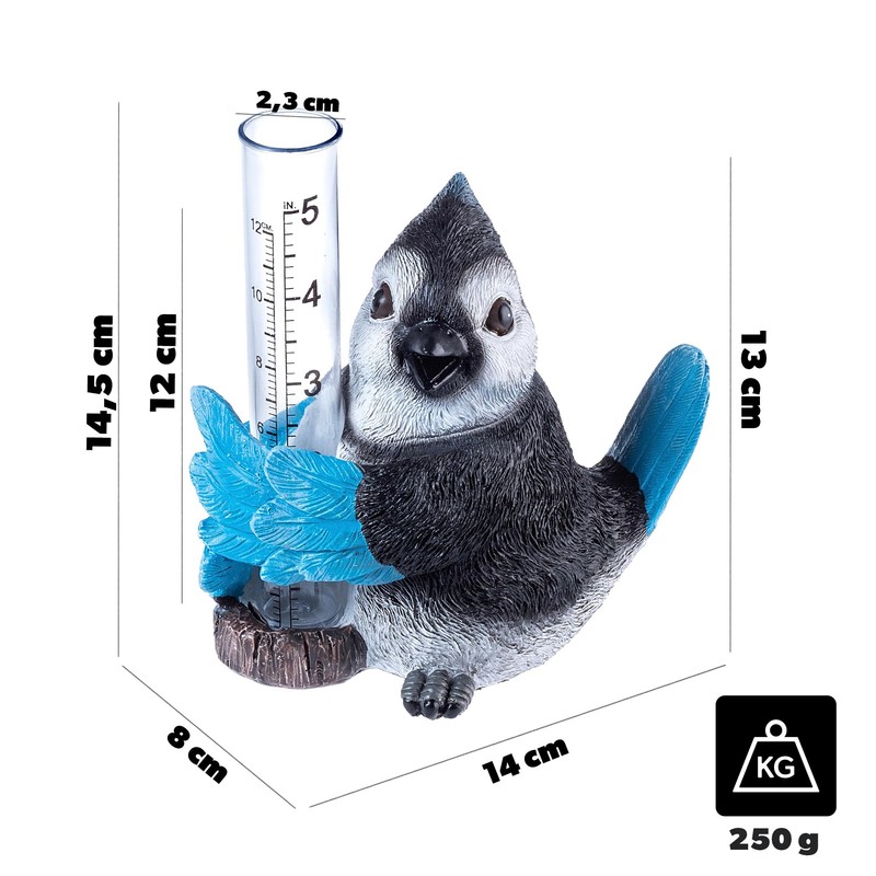 KADAX Rain Gauge for Garden 12 cm / 5 inches,