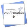 Pom Pom Claire Giles Toast Confirmation Boy Card,white|blue