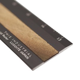 Radite LDTI-HRW-0101 Hybrid Ruler Fine Wood BK/Pale Moon Ebony