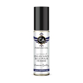 CA Perfume Impression of Dylan Navy Blue Pour Homme for Men Fragrance Oil Aromatic Fougere Scent Long Lasting Cologne for Men Travel Size TSA Ready Mini Parfum Body Oil Roll-on 0.33 Fl Oz 10ml