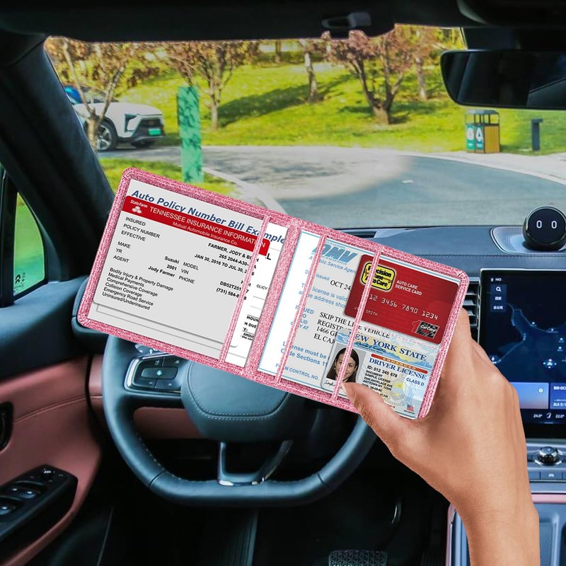 TSUGAMI Car Registration and Insurance Holder, Waterproof Automtovie Essential Document