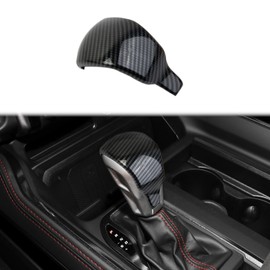 Korlot Carbon Fiber Style Center Console Gear Shift Panel Cover Trim Accessories for 2021-2026 RAM 1500 TRX/RHO