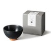 &NE NAW-193-BK Red Soil Rice Bowl, Black, Mino Ware, Made