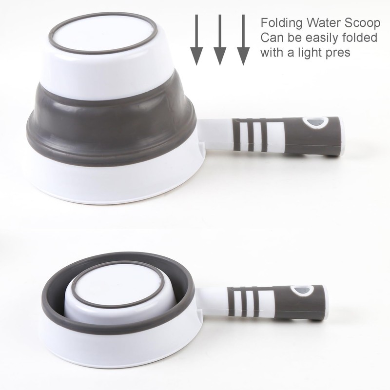 ASUNFO Folding Water Ladle Collapsible Water Dipper Water Scoop Portable