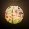 Paper Lampshade Hanging Light Shade 30cm, Oriental Ribbed Japanese Ceiling