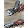 Laquest Y-Type Suspenders, 1.0 inch (25 mm) Wide, Back Side,