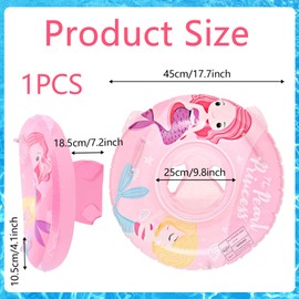 Zkaoai Baby Swimming Ring, Inflatable Baby Swimming Ring, Swimming Seat Baby, Swimming Ring Toddler, Inflatable Swimming Hoop Toddler, Children's Swimming Hoop for 6 Months to 48 Months Baby Float