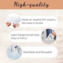 Stencils for Painting, 45 Pack, 8.27x5.52 Inch, Reusable Plastic Large Letter Stencils, Big Stencils for Painting on Wall, Wood, Fabric, Rock, Chalkboard, Signage, Art Projects