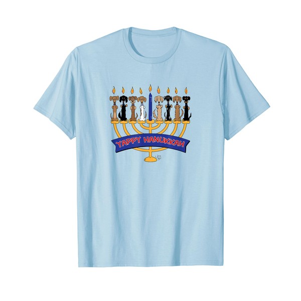 Yappy Hanukkah Funny Dachshund T-Shirt