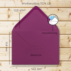 Neuser FarbenFroh Envelopes C6 162 x 114 mm Wet Adhesion