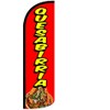 4Less QUESABIRRIA - Windless Swooper Flag Feather Banner Sign 3x11.5