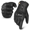 aaasportx Motorcycle Gloves Men's Leather Touchscreen Function - Protectors Motorcycle