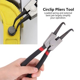 ANKROYU SK 112 9B Circlip Pliers Tool, Steel Snap Ring Pliers Tool, Non Slip External Circlip Pliers, External Bent Jaw Pliers for Door Handle Springs