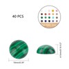 SUPERFINDINGS 40 Pieces 10 mm Multi Colour Natural Cabochon Gemstone
