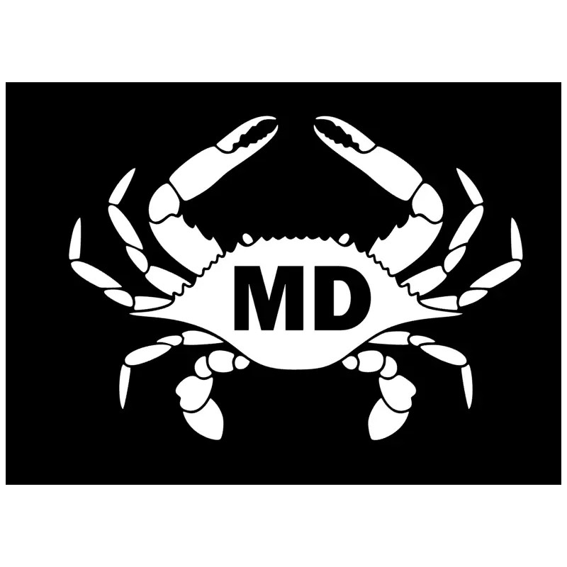 Oracal 651 Maryland Crab decal sticker window decal mailbox decal